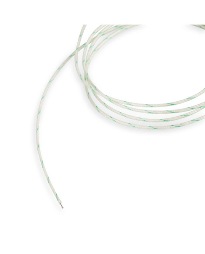 ETI Givare, termoelement typ K, snabb trådgivare, för lufttemperatur, frysar och ugnar, Ø1,5mm. 2 meter glasfiber-kabel