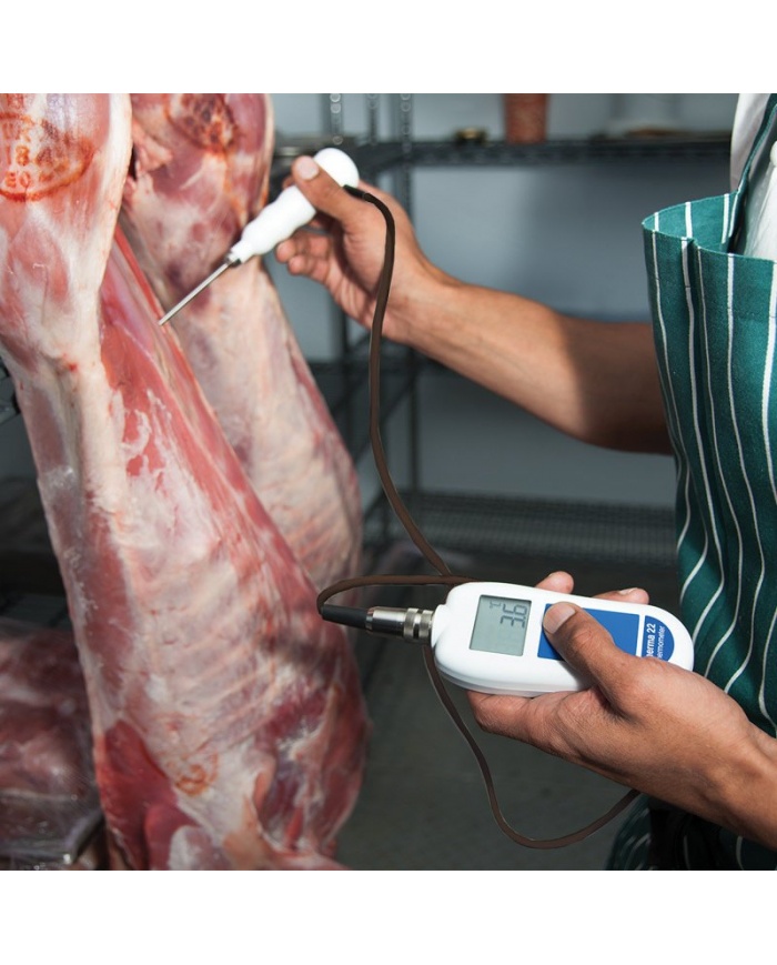 ETI Therma 22 termometer, för både givare av termistor-typ och termoelement typ T, exklusive givare