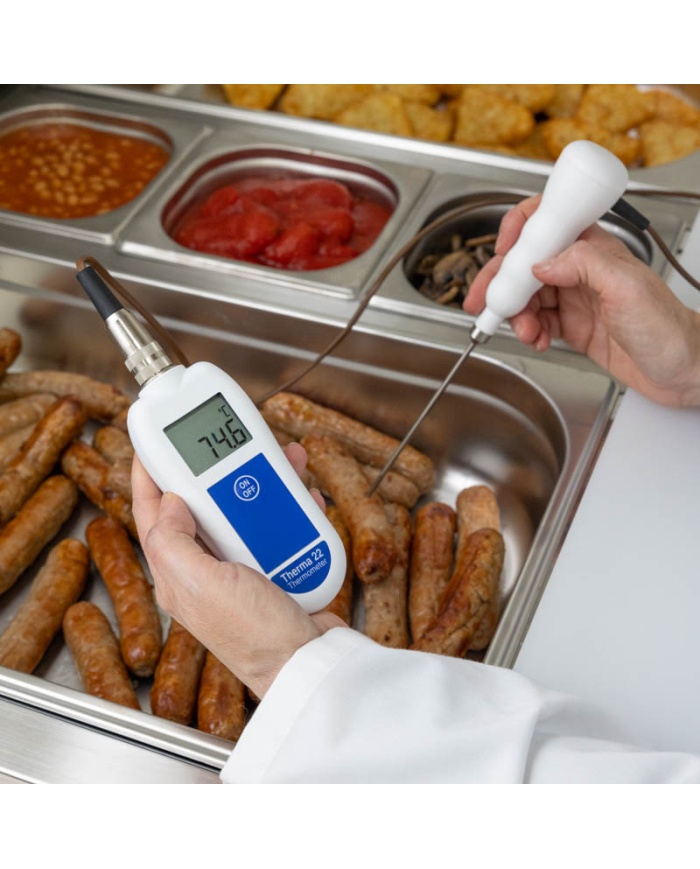 ETI Therma 22 termometer, för både givare av termistor-typ och termoelement typ T, exklusive givare
