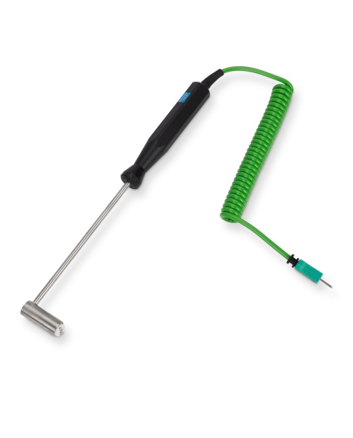 ETI Givare, termoelement typ K, vinklad ytgivare för stekbord Ø12 x 130mm, med spiralkabel