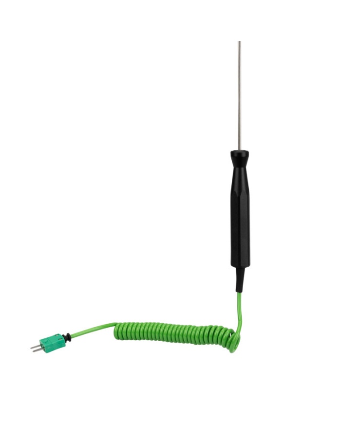 ETI Givare, termoelement typ K, böjbar givare, upp till 1100°C, Ø3 x 300mm, med handtag, 1 meter