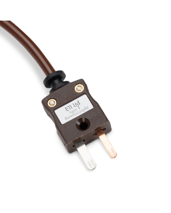ETI Givare, termoelement typ T, insticksgivare med nål Ø3.3 x 100mm med handtag och 1 meter spiralkabel