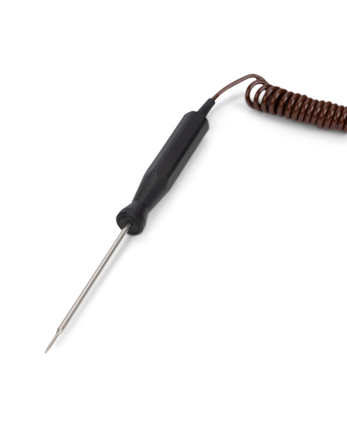 ETI Givare, termoelement typ T, insticksgivare med nål Ø3.3 x 100mm med handtag och 1 meter spiralkabel