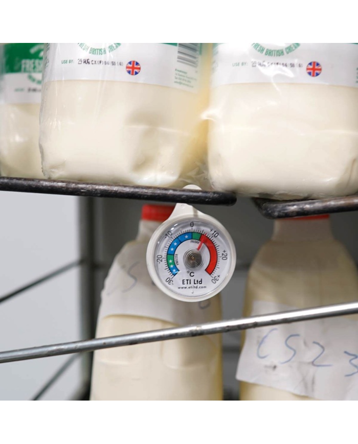 ETI Traditionell analog kyl- & frystermometer med Ø52mm rund visartavla