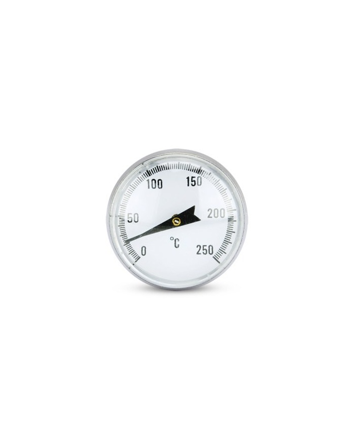 ETI Traditionell analog termometer Ø25mm mättavla. 0 till +250°C. Givare Ø4 mm x 130 mm