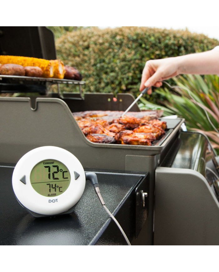 ETI DOT Digital ugnstermometer med armerad kabel 1,2m och insticksnål 114mm