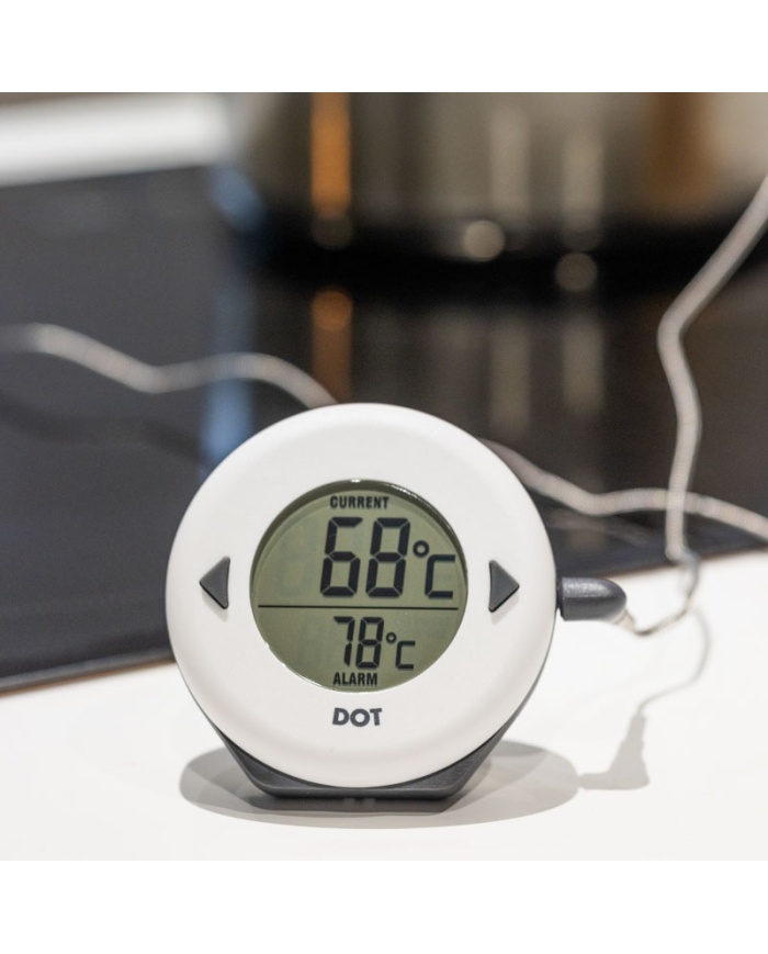 ETI DOT Digital ugnstermometer med armerad kabel 1,2m och insticksnål 114mm