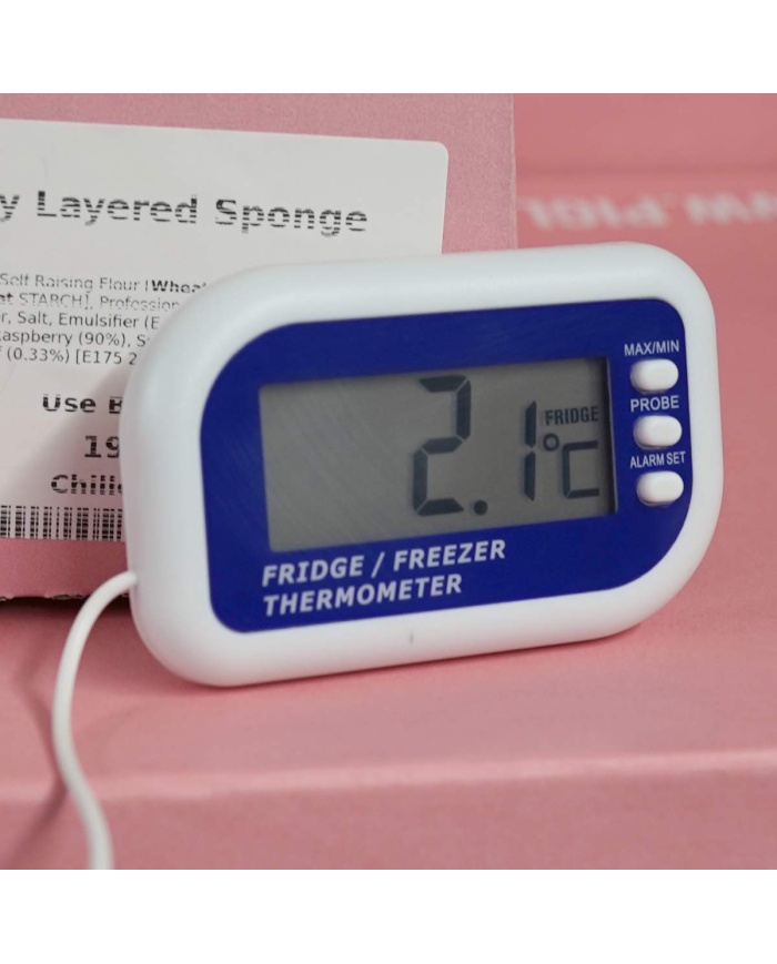 ETI Digital kyl-/frystermometer med ställbart larm