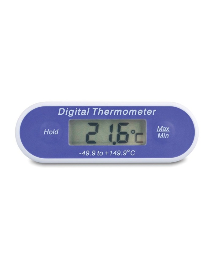 ETI Vattentät instickstermometer 300 mm, med display riktad uppåt, med skydd och min- / maxvisning